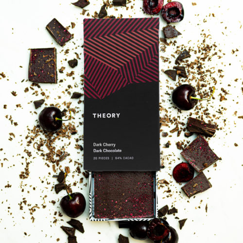 Theory Wellness THC Edible Dark Cherry Chocolate Bar