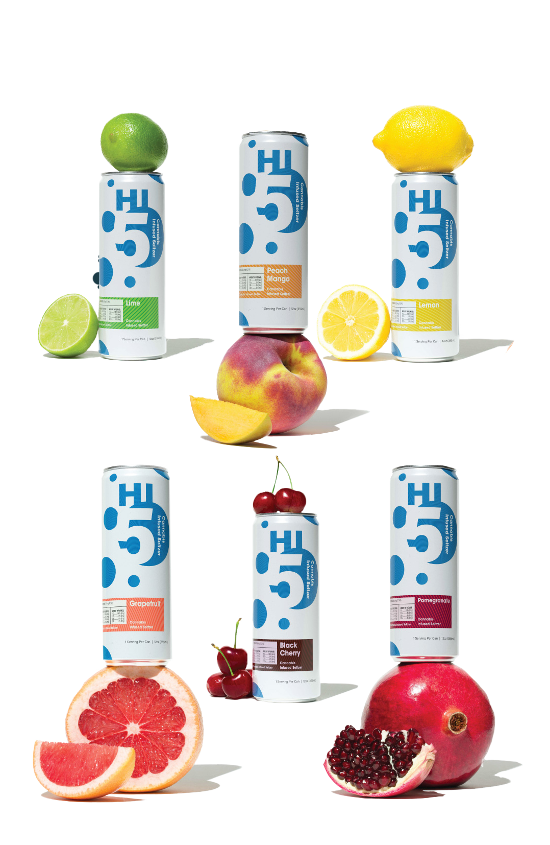 Hi5 Cannabis Seltzer Fruit Flavors
