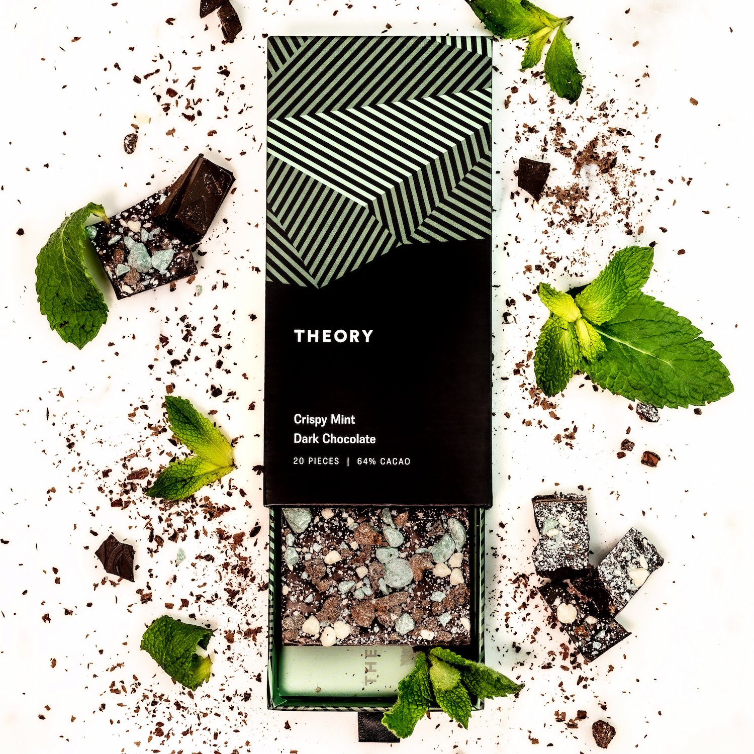 Theory Wellness - Crispy Mint Dark Chocolate THC Edibles