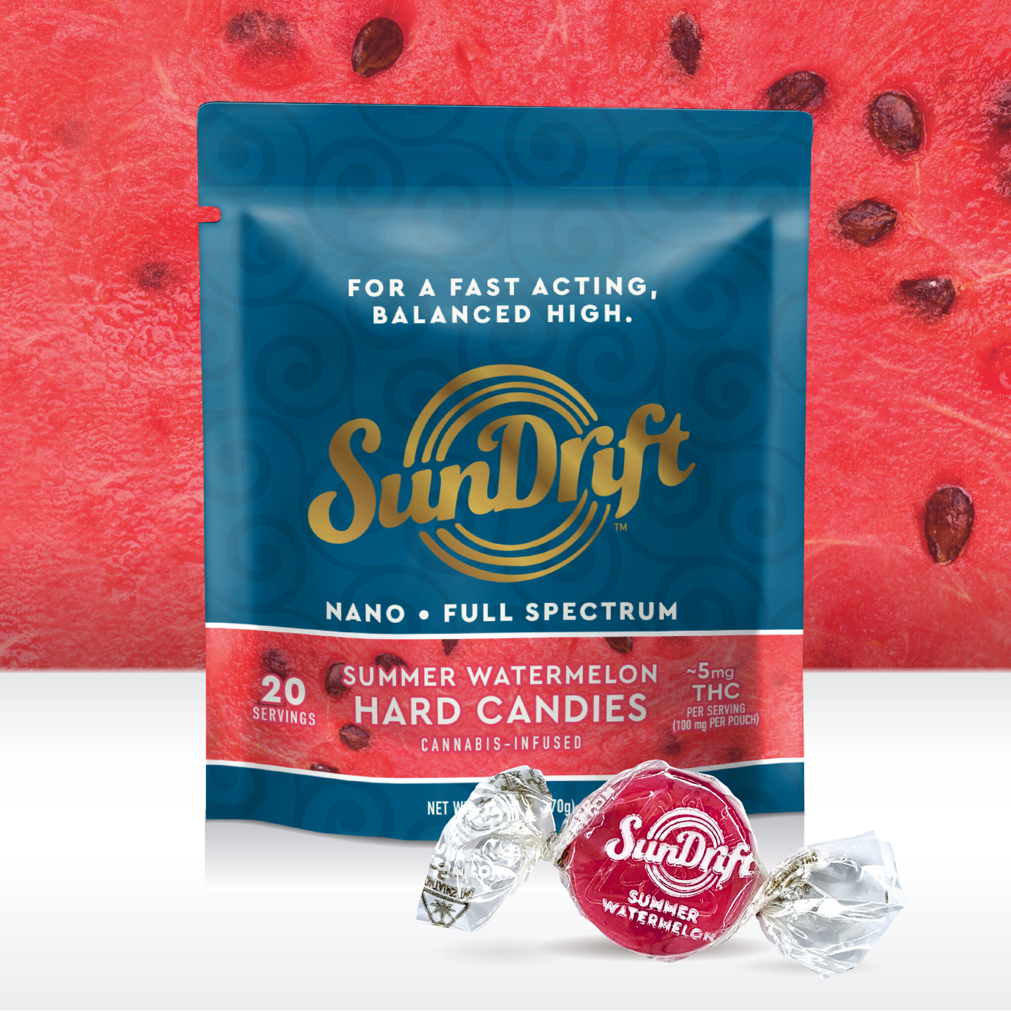 SunDrift Hard Candies - Watermelon | Theory Wellness