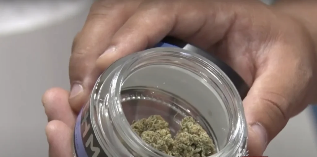 jar of recreational cannabis