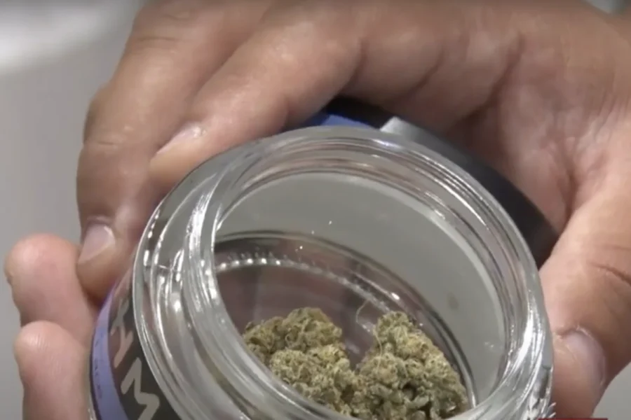 jar of recreational cannabis